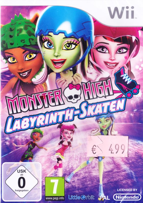 Monster High: Skultimate Roller Maze box art for Wii